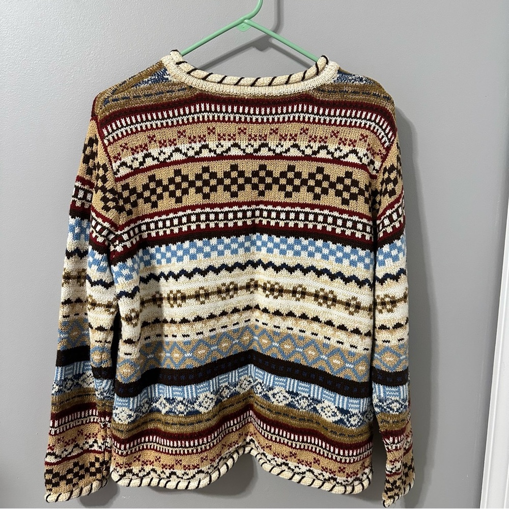Multicolor Patterned Women's Sweater - Picture 2 of 6